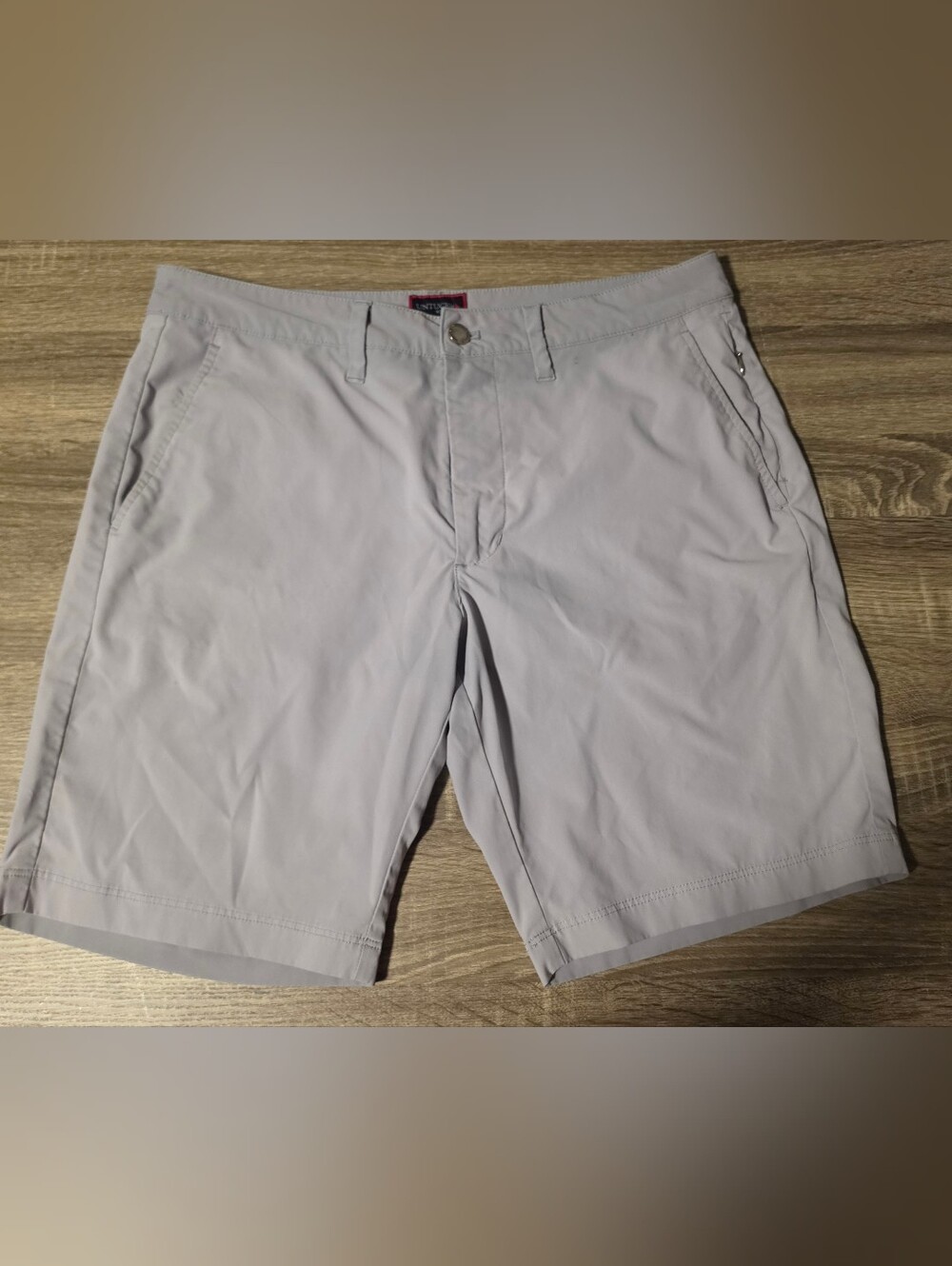 Untuckit Shorts Mens w32 Chino Preppy Golf Navy Gray Chancellor Outdoor 40499